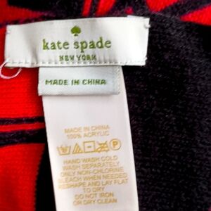 Kate Spade Designer Scarf Sz 36x9 $49 + free hat